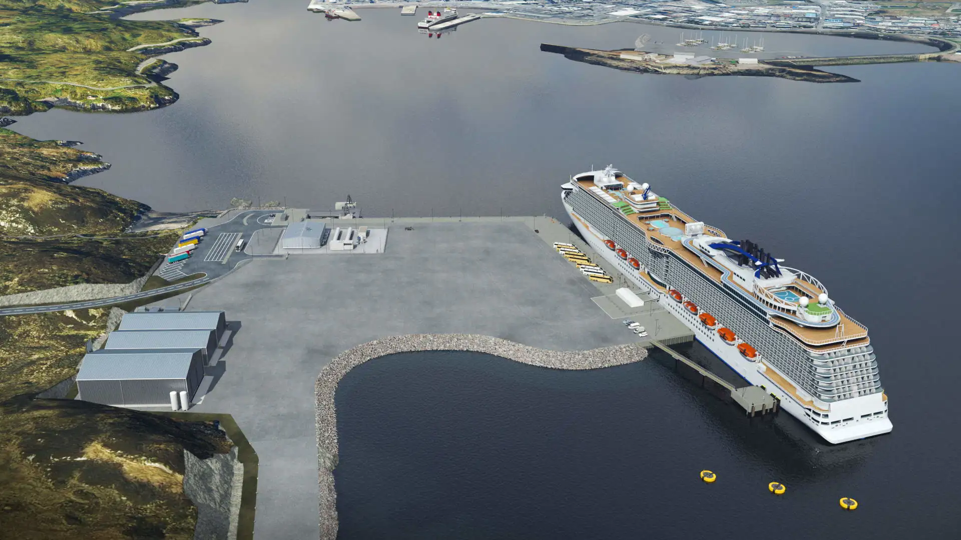 Cruise Ship At Berth Looking North 14 04 221 Credit SPA Resized